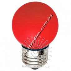 LM705 Лампа Lemanso св-ая  G45 E27 1,2W красный шар 