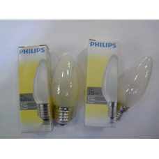 Лампочка  накаливания  свеча матовая Philips 